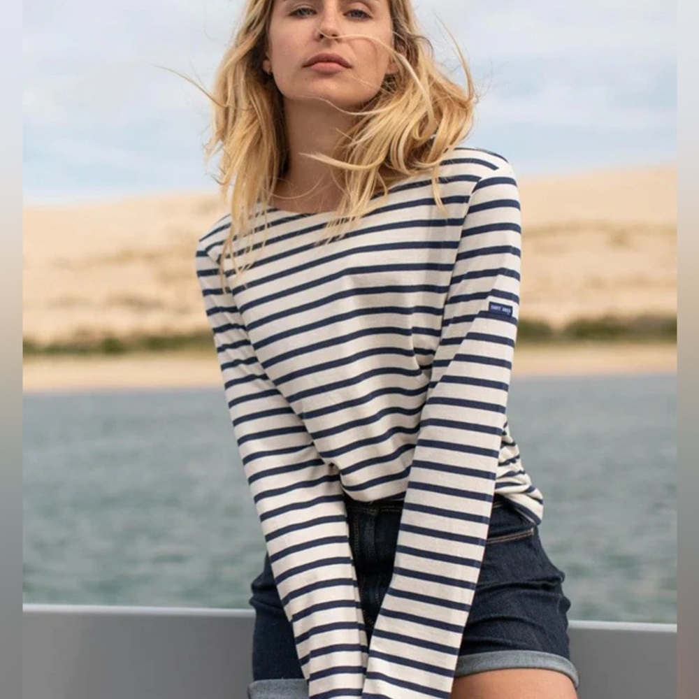 Saint James-Meridame Authentic Breton Striped Sailor Shirt